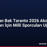Bakan Bak Taranto 2026 Akdeniz Oyunları İçin Milli Sporcuları Uğurladı